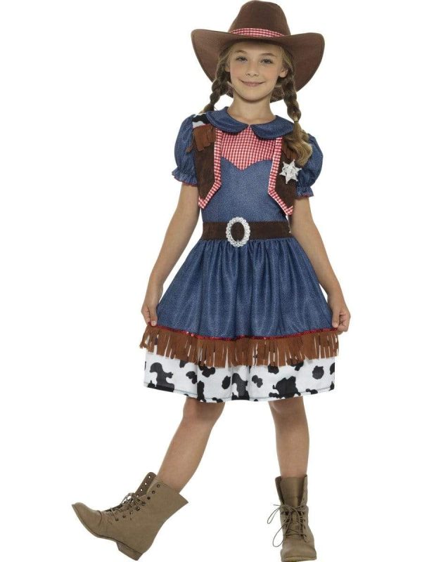 Wild West Cowgirl Children s Costume on Sale