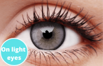 Glowing Grey Coloured Contact Lenses Online Hot Sale