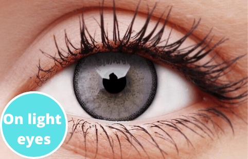 Glowing Grey Coloured Contact Lenses Online Hot Sale