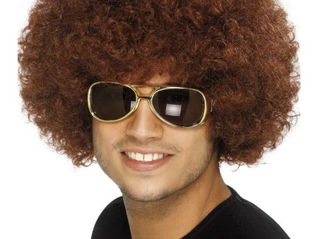 Afro 70s Funky Brown wig Hot on Sale