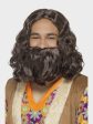 Hippie Jesus Wig and Beard Set Online now