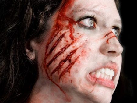 Attacked 3D FX Transfers Halloween Makeup Fashion