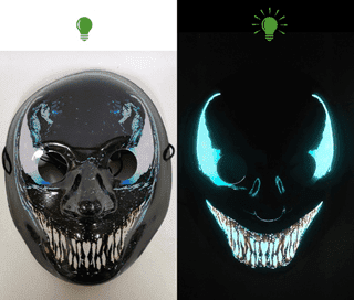 Venom Light Up Halloween Mask Fashion