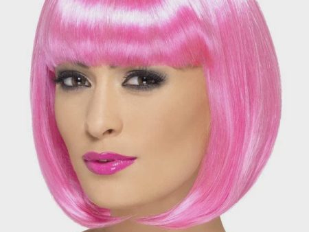 Pink Partyrama Women s Bob Wig Supply