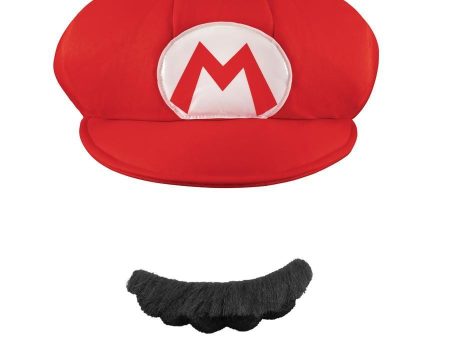 Super Mario Bros Mario Hat and Moustache Kit Online Hot Sale