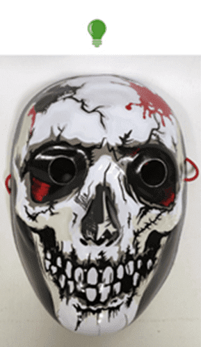 Skull Blood Light Up Halloween Mask For Sale