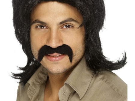 70s Men s Retro Black Wig Discount