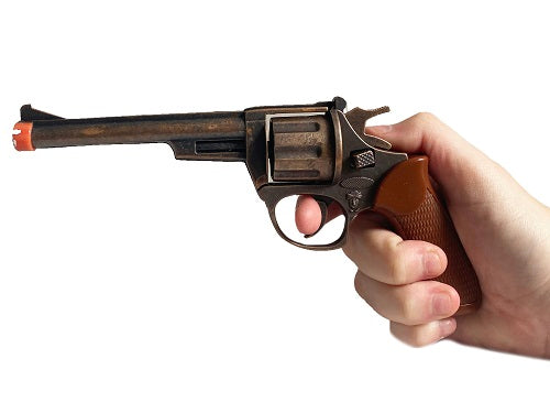 Toy Die Cast Brown Cowboy Revolver Small Hot on Sale