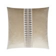 Mati Velvet Pillow, Taupe Supply