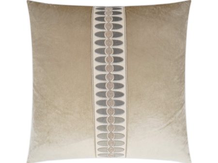 Mati Velvet Pillow, Taupe Supply