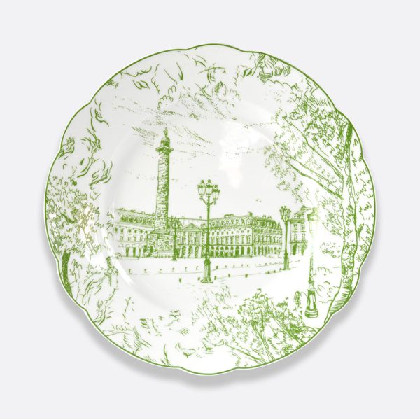 Tout Paris Dinner Plates, Set of 6 Assorted For Cheap